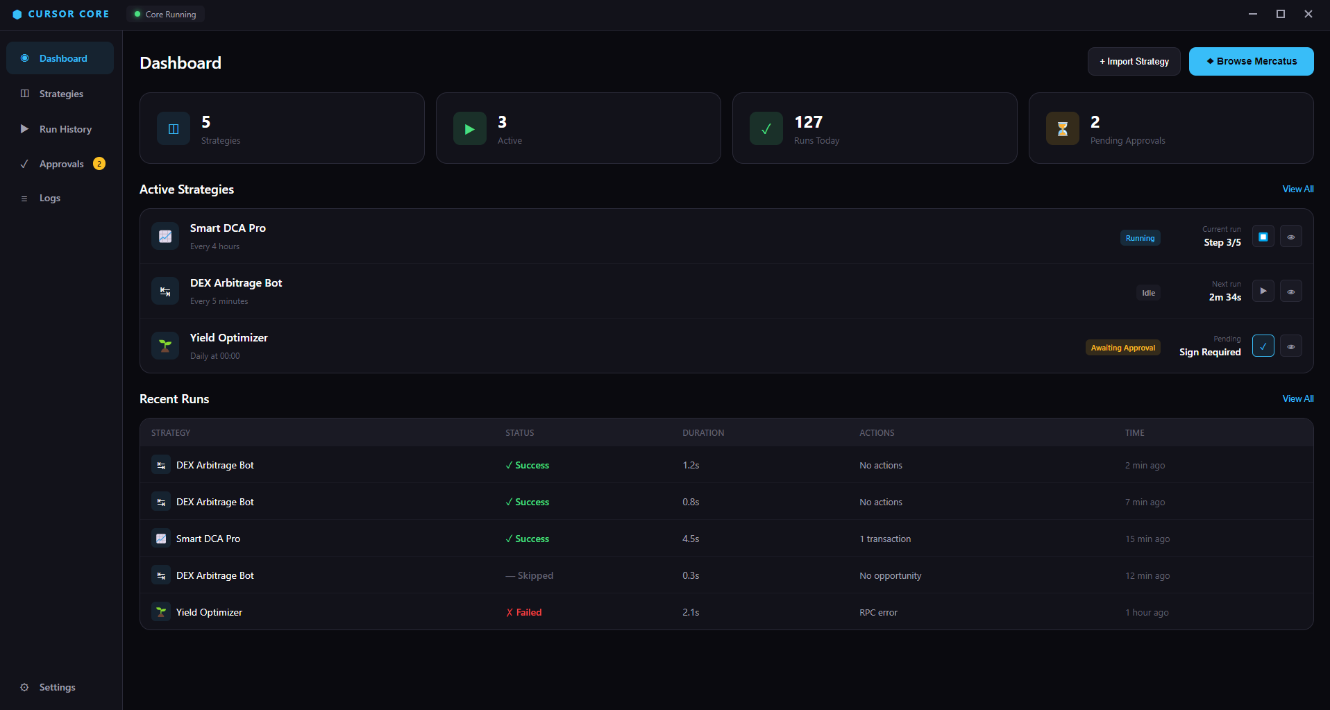 CURSOR interface preview